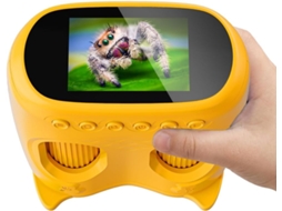 Microscópio Digital e Binóculos de 5 Cm, para Exploração Científica Ao Ar Livre Crianças a Partir Dos 3 Anos de Idade BRILVIBERA (laranja)