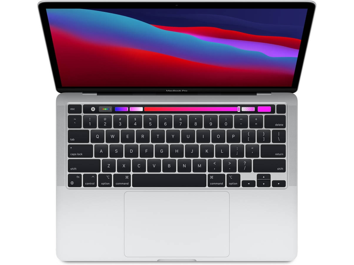 Macbook Pro APPLE Prateado - MYDA2Y/A (13.3'' - Apple M1 - RAM: 8 GB - 256 GB SSD - GPU 8-Core)