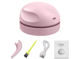Aspirador De Pó De Mesa Usb , Mini Aspirador De Pó Portátil Brilvibera (rosa)