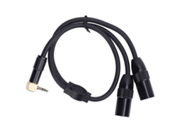 Cabo Divisor Y 3.5mm Estéreo Para 2 Xlr Macho 3 Pino 0.5m Microfone Palco Dj