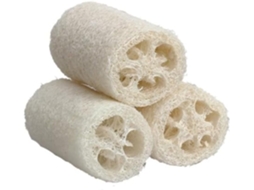 Pacote SFUSHOS com 50 esponjas esfoliantes de bucha vegetal biodegradáveis
