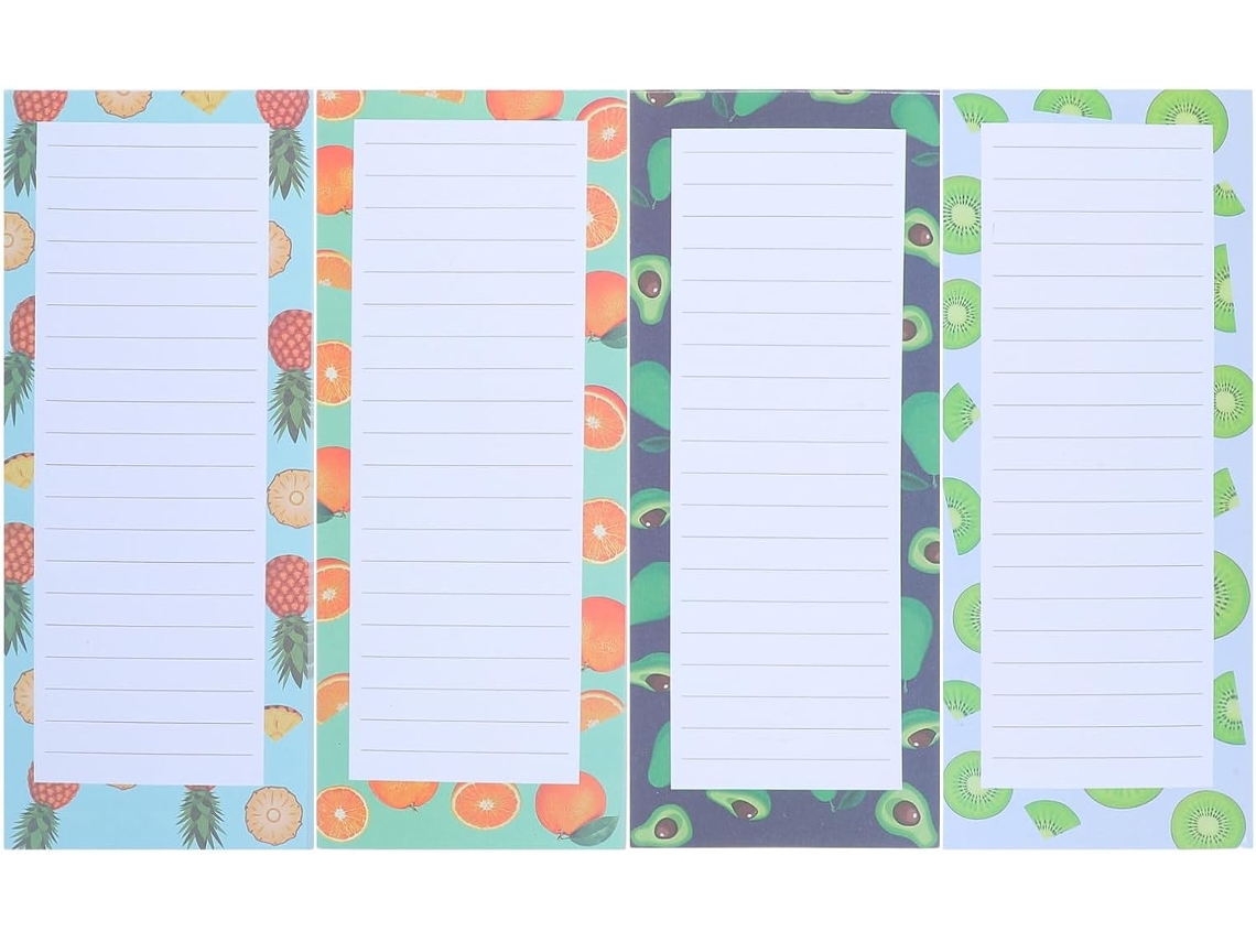 4 Cadernetas Kawaii: Carnet De Notas De Frutas Mignons - Bloc-notes Avocat - De Listas De Tâches Quotidiennes