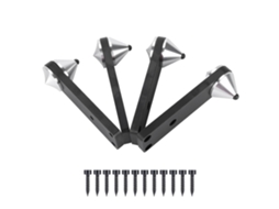 4pcs Suporte Antivibratório Spike para Alto falantes Subwoofer de Alumínio com Parafusos