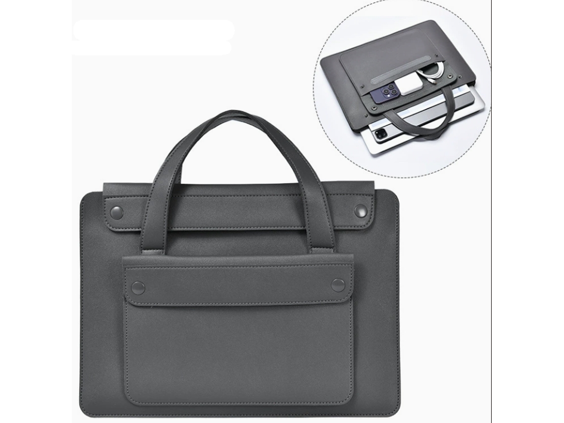 Sacoche Pour Ordeneur Portátil Em Couro Sofá Duplo, Porta-documentos Auxiliares Adaptáveis De 15 A 16 Bolsas