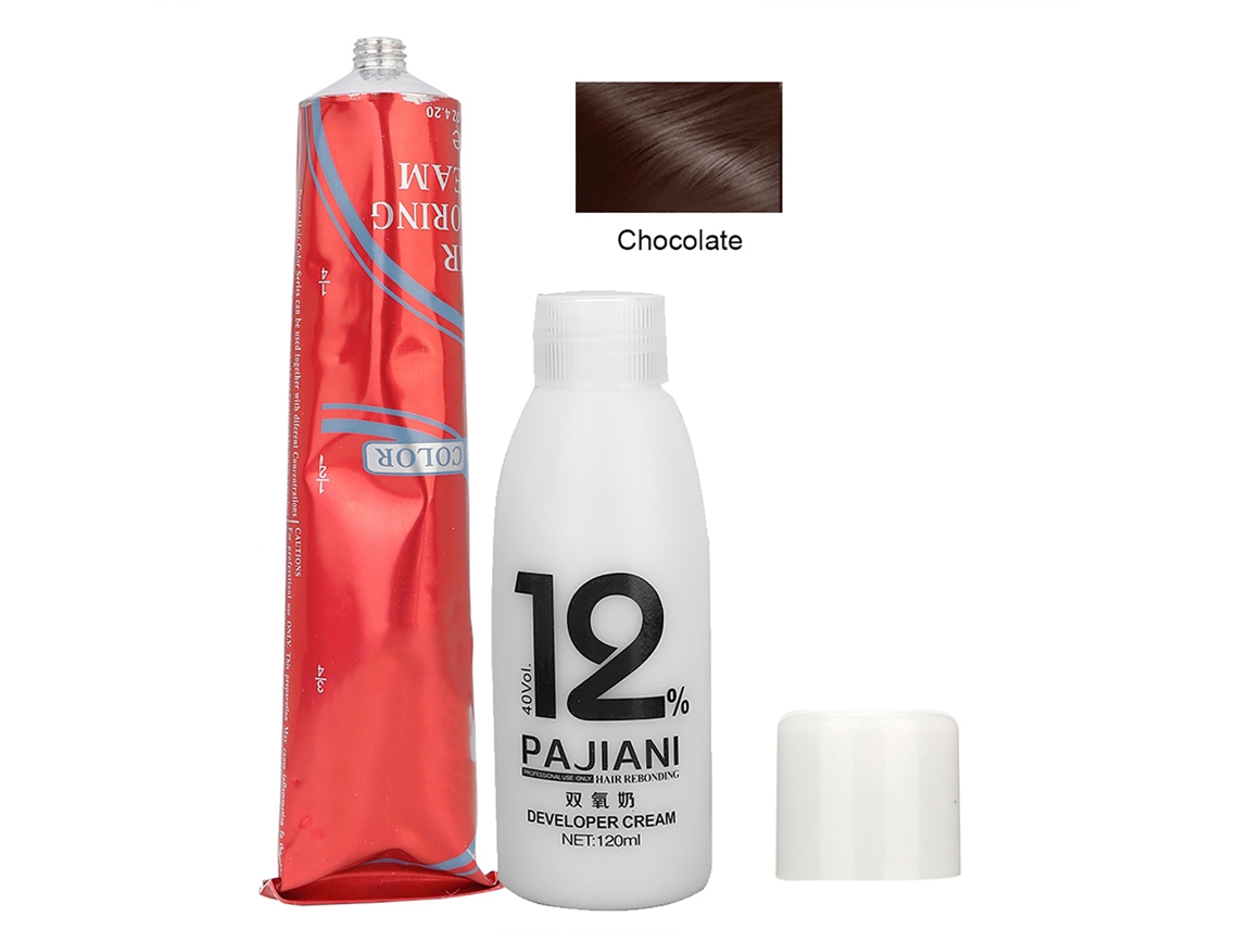 2026 crema Temporal de Tinte para Cabello Unisex Diy 100ml Con Leche de Dioxígeno 120ml