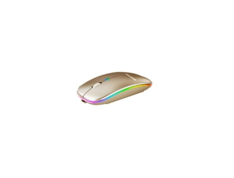 Rato Wireless para Computador Sem Fio 2.4Ghz Usb 1400-1600Dpi Luz Led 500 Mah MODORWY Mo2101 Dourado