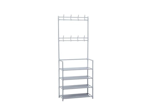 Porte Manteaux De Entrada Com Prateleira Para Sapatos De 4 Níveis Herzberg Hg03404