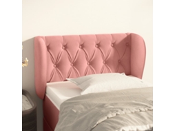Cabecero con Alas de Terciopelo 83x23x78/88 cm Rosa