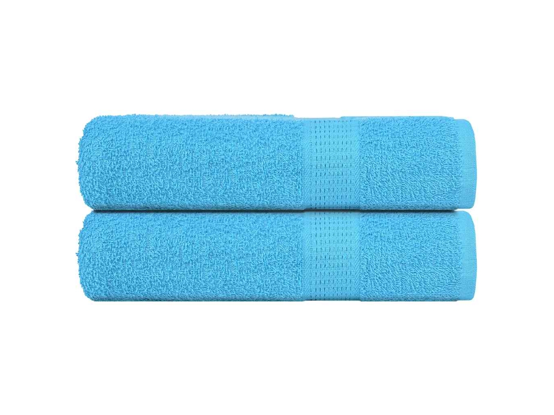 Vidaxl Toalhas De Banho Frogn 2pcs 70x140 Cm 360 G/m² Turquesa