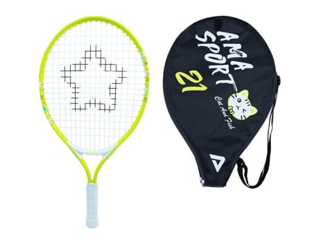 L21 Raquete De Tênis Infantil Gato Amarelo 21 4 Anos, 5 Anos, 6 Anos Raquetes De Tênis Juniors Aprendizagem Ama Sport