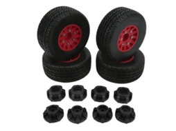 Mali pneus para Caminhão Rc Short Course 1/10 com Apoio Hexagonal para Arrma Red