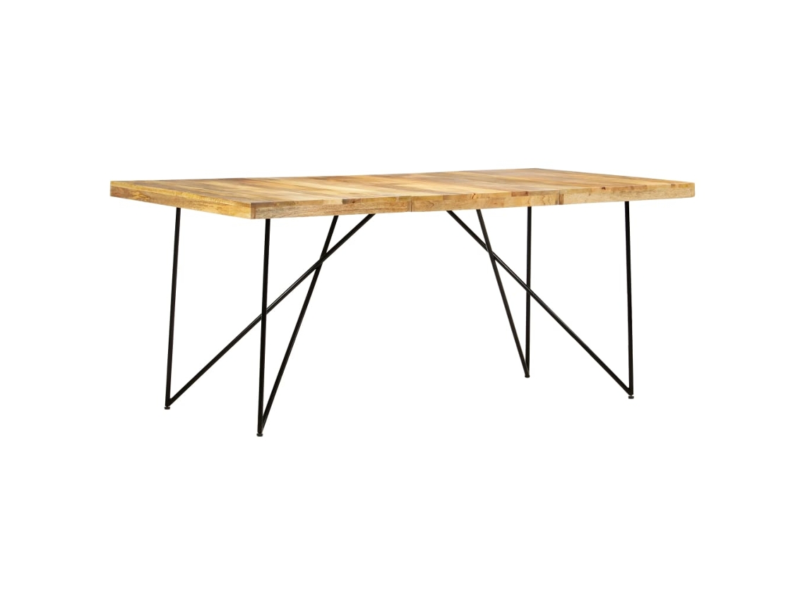 Vidaxl Mesa De Jantar 180x90x76 Cm Madeira De Mangueira Maciça