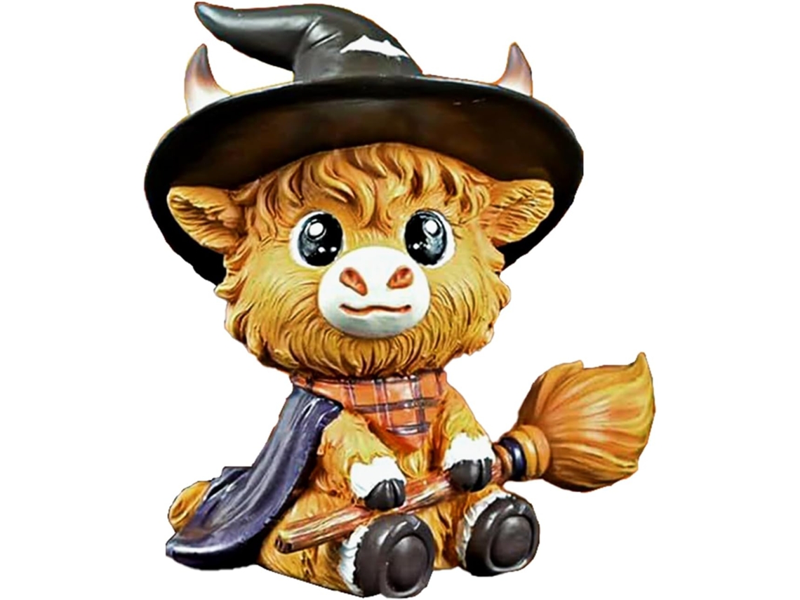 Estatueta de Gnomo Das Terras Altas para o Halloween, Estatueta de Gnomo Das Terras Altas, Estatueta de Animal em CHABERLU