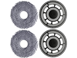 Set Di 2 Staffe E Cuscinetti Per Mocio Qv 35s, S5v, Curv, In
