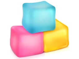 Bola Antiestresse Cubo, Brinquedos Sensoriais para Alívio da Ansiedade e do Estresse, Qualidade Superior AQUAFORGE