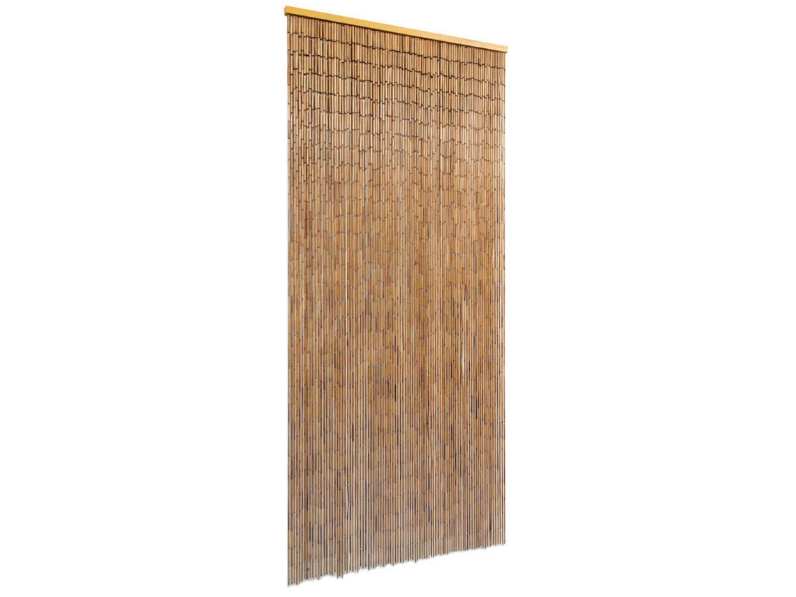 Vidaxl Cortina De Porta Em Bambu 90x200 Cm
