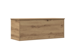 Vidaxl Caixa De Armazenamento Carvalho Artesanal 90 X 35 X 35 Cm