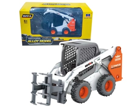 Carregadora De Rodas Com Garra Metal Huina Branco 150