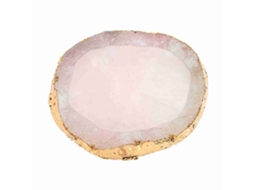 Paleta De Arte Para Unhas Em Resina Com Borda Dourada Prato De Cor Para Desenho Ferramenta Diy De Manicure Rosa