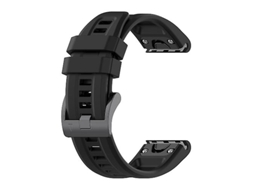 Bracelete de Smartwatch para Garmin Fenix 5S Plus 20Mm Silicone Cor Sólida Faixa de Relógio Preta VENISYMLIS