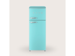 Frigorífico Evvo F45 Retro Azul Pastel, 2 Portas, 170l + 45l, Design Vintage, Crisper Zone, Sem Cfc, Silencioso