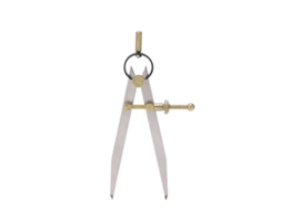 Compás De Couro Ajustável Com Fechamento Preciso Resistente À Corrosão Para Artesanato Diy 175mm