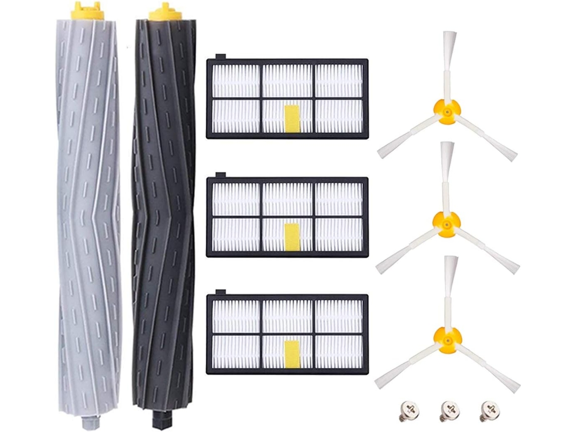 Acessórios Peças Irobot Roomba 800 900 960 980 Kit Filtros Escovas Substituição