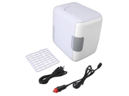 Refrigerador Portátil Laxiscreed 4l, Duplo, Branco, Para Carro E Casa, Com Função De Resfriar E Aquecer