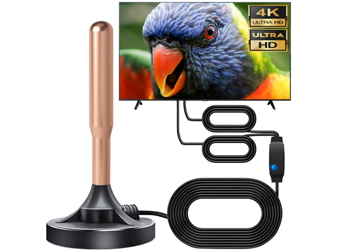 Antenas Hdtv Para Sintonizadores De Tv Usb /dvb 1080p Uso Interno/externo Com Base Magnética