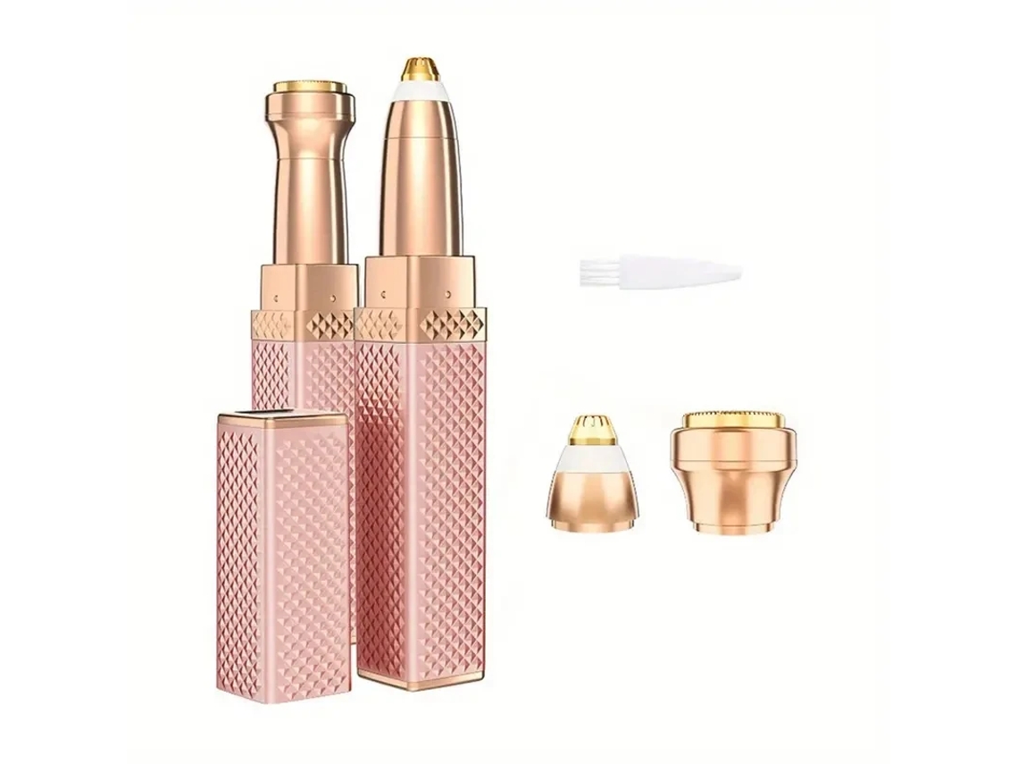 (preto) Aparelho Multifuncional 2 Em 1 Para Depilação Labial Com Luz Led, Depilador Feminino