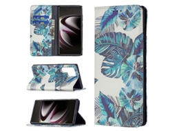 Capa De Couro Flip Horizontal Magnética Invisível Com Padrão De Desenho Colorido Para Samsung Galaxy S22 Ultra 5g Com Suporte, Compartimentos Para Car