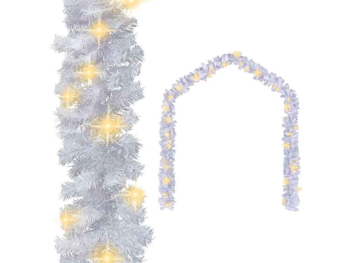 Vidaxl Grinalda De Natal Com Luzes Led 5 M Branco