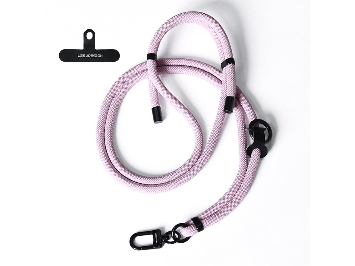 Alça De Ombro De 160 Cm Para Celular Com Patch - Roxo Claro Sólido