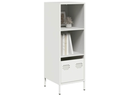 Vidaxl Móvel Alto 35x39x103,5 Cm Aço Branco