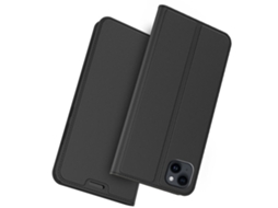 Capa Para Iphone 13 Pele Sintética Magnética Preto