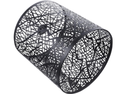 Elegante e Leve Luminária de Mesa em Ferro Preto com Soquete E27. SFUSHOS