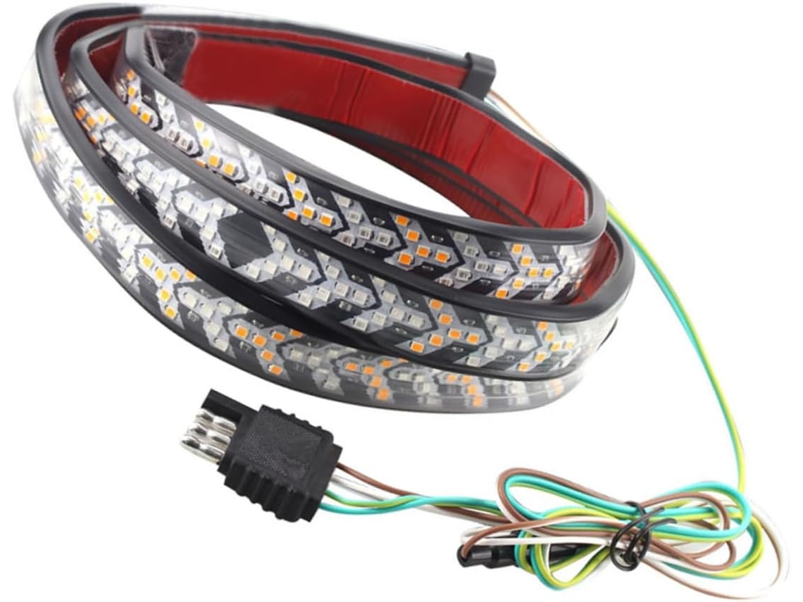 Faixa De Luz Led 48 Polegadas, Piscas Bicolor Para Carro, Luzes De Reboque Led Multifuncionais Para Carro, Veículo