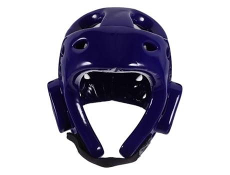 Capacete de Taekwondo Eva para crianças, capacete absorvente para jogadores de kickboxing, protetor de cabeça ventilado com ar, tamanho S, Trisoinb (azul)