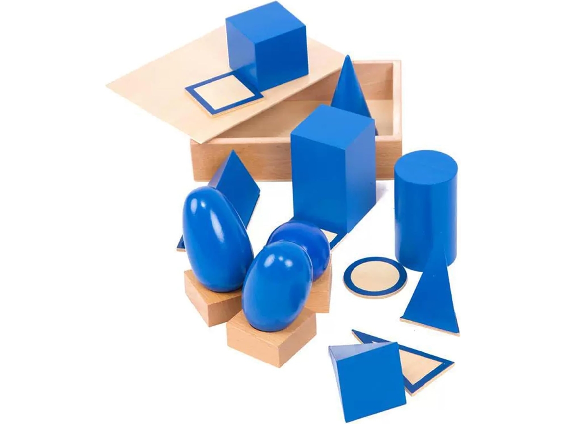 Formas 3d Para Ensino, Brinquedos De Madeira Com Cartões