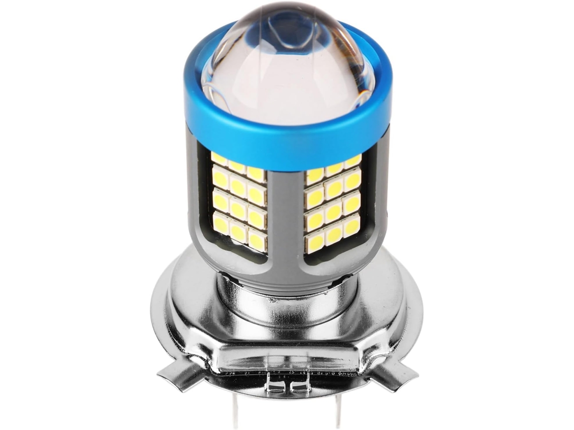 Lâmpada De Farol Led Alto Brilho Em Liga Alumínio Tbest, Lâmpadas Dianteiras Para Motocicleta, Branca, Feixe Amplo H4
