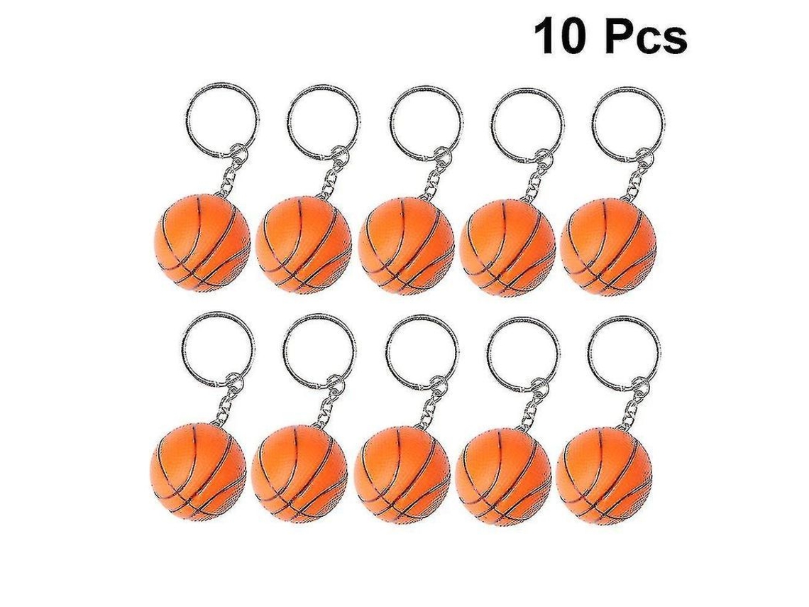 2026 10 Portachaves Mini Basquete Criativos para Jogadores Desportivos Crianças Companheiros de Equipe Laranja