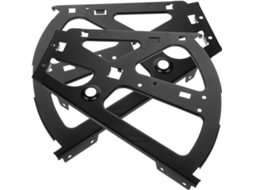 Dobradiça Basculante Para Sapateira Uonlytech Com Suporte Robusto E Design Que Economiza Espaço, Preta, 2 Peças, Aço