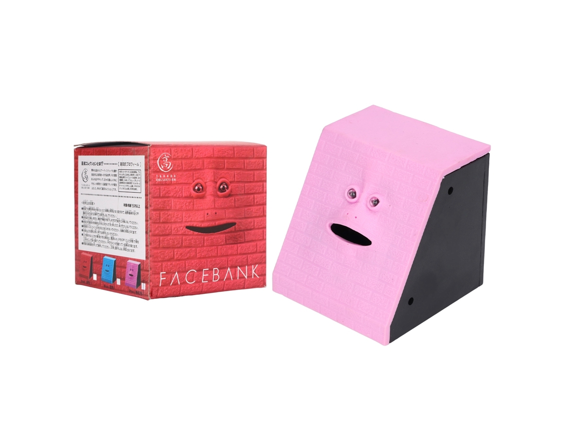 Ats caja Piggy Bank Face Bank Comer Monedas Niños Divertida Regalo Cumpleaños Decoración Rosa