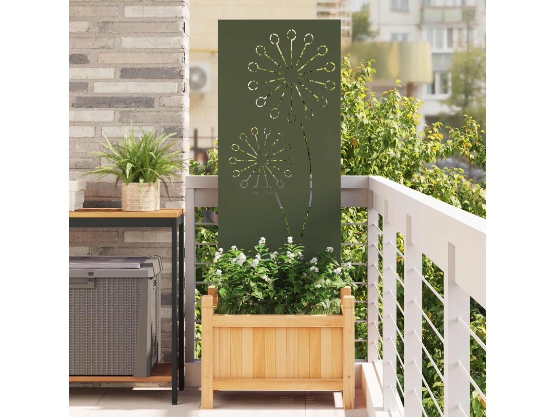 Vidaxl Tela De Privacidade Para Jardim Verde-oliva 50 X 140 Cm