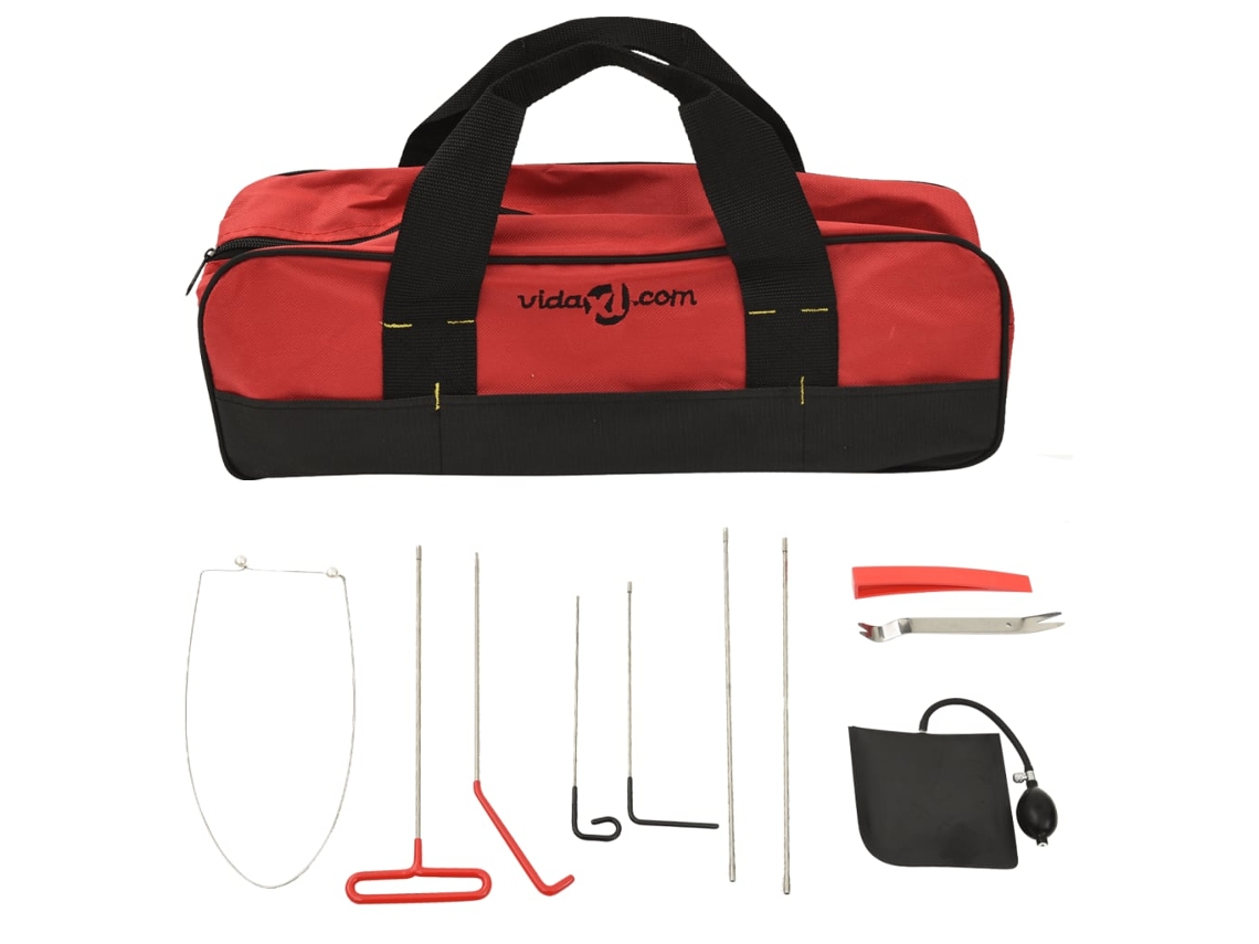Vidaxl 11 Pcs Kit De Ferramentas Abertura Portas De Carros Universal