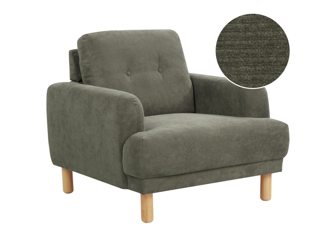Poltrona BELIANI Tuve de Bombazine Verde Escuro 88x90x85