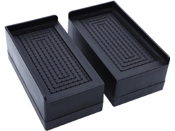 Conjunto De 2 Protetores Pés Elevados Para Geladeira E Máquina Lavar Roupa, Antiderrapantes E Com Absorção De Impacto