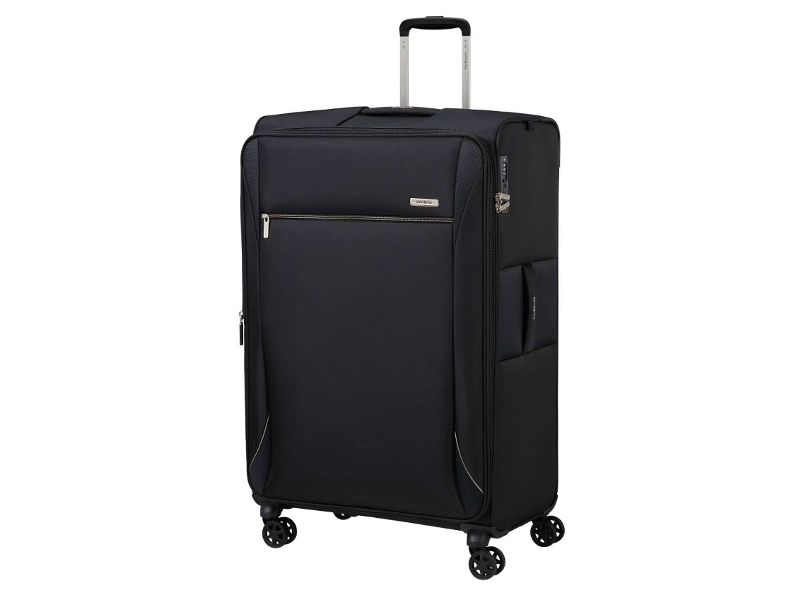 Mala De Viagem Extragrande Samsonite Base Breeze 81cm 4 Rodas Expansível Preto 138l