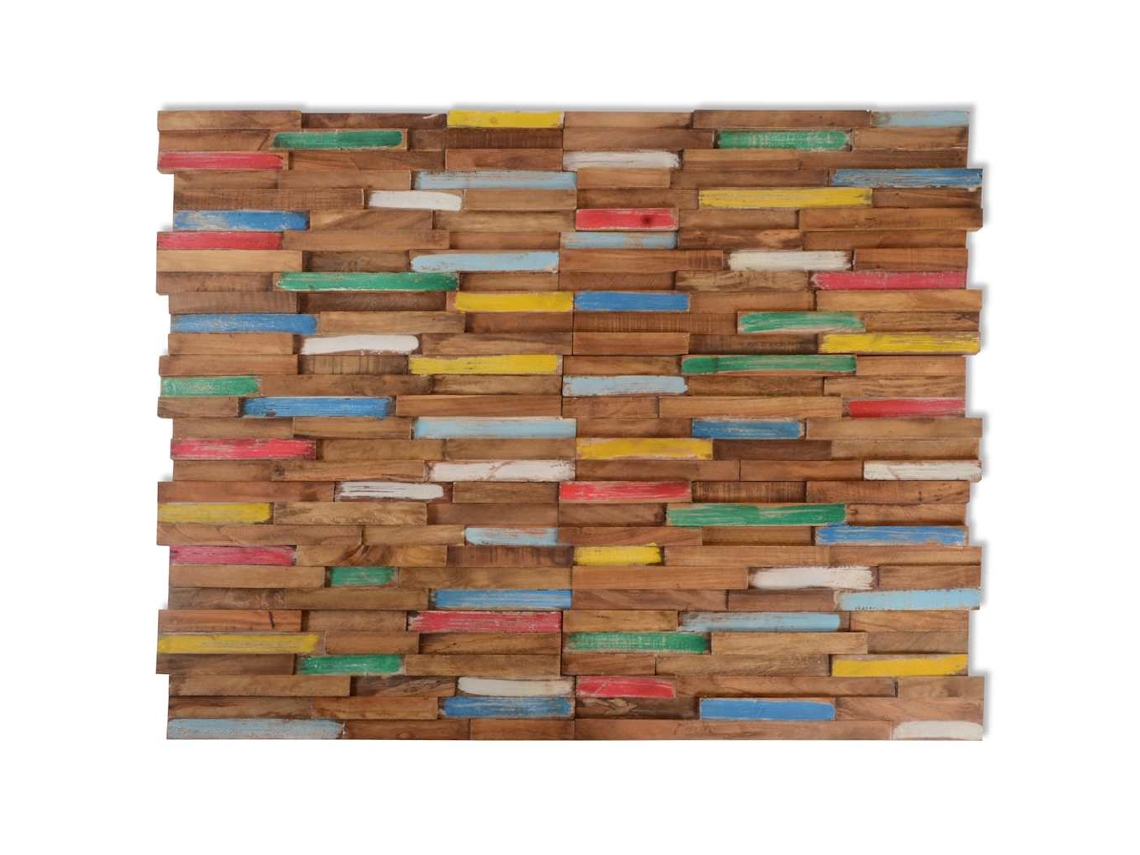 Wall Cladding, Wall Claddings Vidaxl Multicolor Teca (n/a)