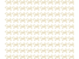 100 Clipes de Papel em Formato Cachorrinho, Clipes de Metal Marcadores de Página, Design Fofo De Cachorro Banhado A Ouro